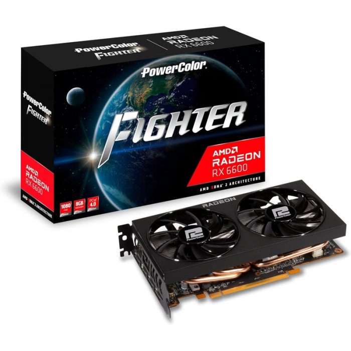 PowerColor Radeon RX 6600 Fighter 8GB GDDR6 Tarjeta Gráfica - Imagen 1