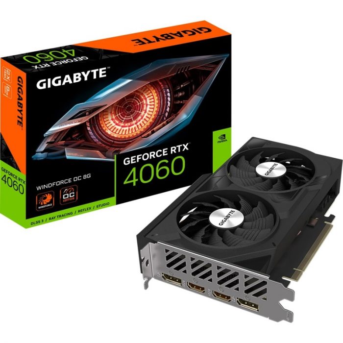 Gigabyte GeForce RTX 4060 WINDFORCE OC 8GB GDDR6 Tarjeta Gráfica - Imagen 1