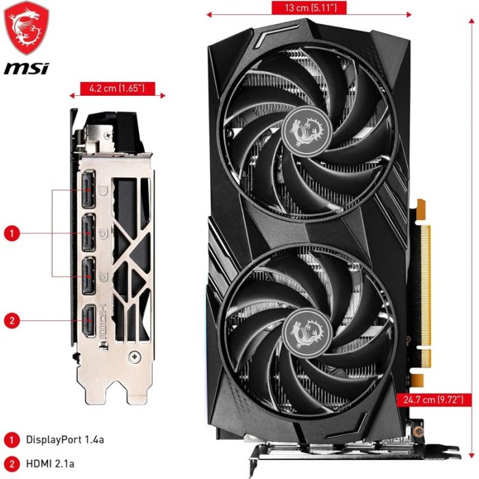 MSI GeForce RTX 4060 8GB GDDR6 Tarjeta Gráfica - Imagen 6