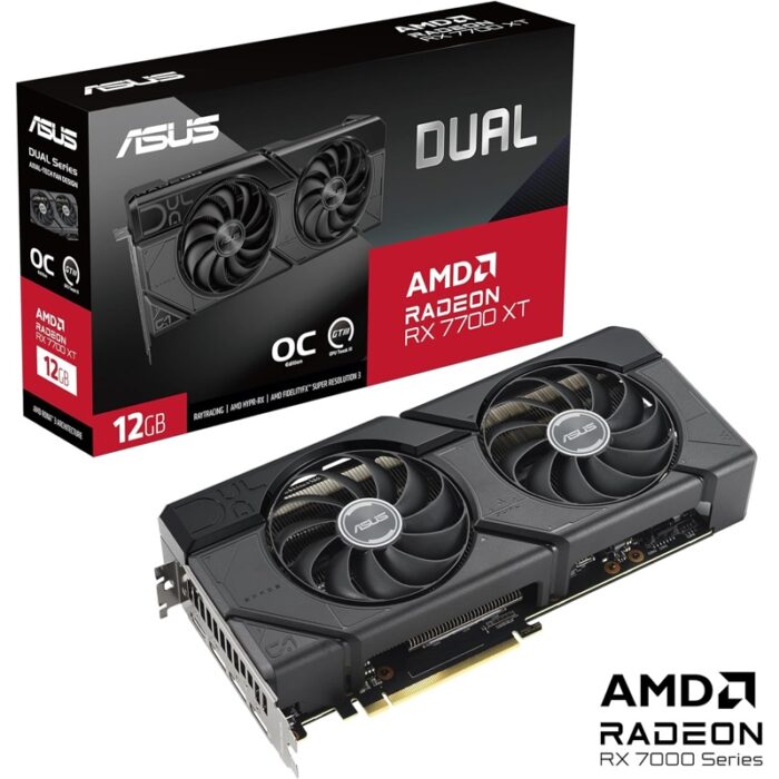 ASUS Radeon RX 7800 XT/7700 XT OC Edition GDDR6 Tarjeta Gráfica - Imagen 2