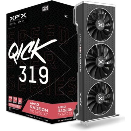 XFX Speedster Qick319 Radeon RX 6750 XT 12GB GDDR6 Tarjeta Gráfica