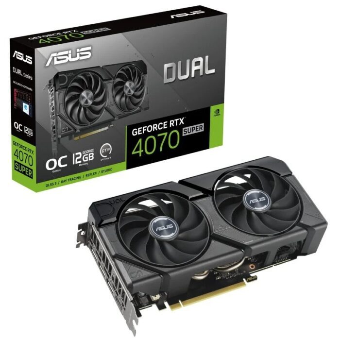 Asus Dual GeForce RTX 4070 Super OC 12GB EVO GDDR6X Tarjeta Gráfica - Imagen 1